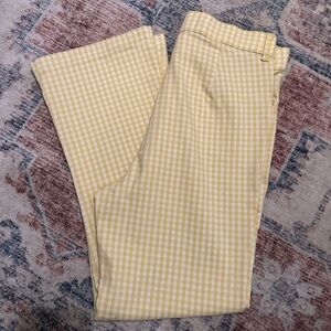 Hollister Yellow Gingham Women’s Chinos